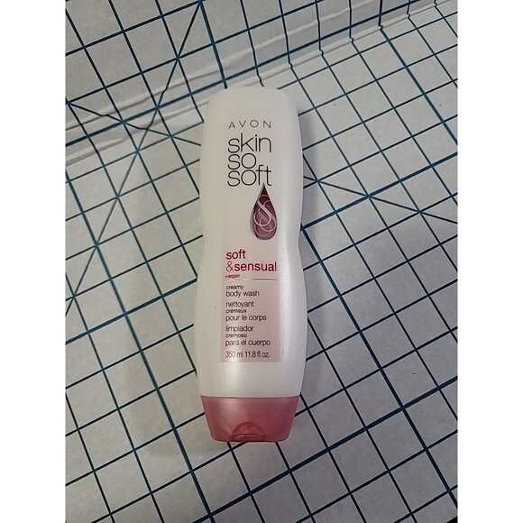 Avon SKIN SO SOFT Soft & sensual + Argan creamy body wash 11.8 fl. oz. NOS NIP - Picture 2 of 7